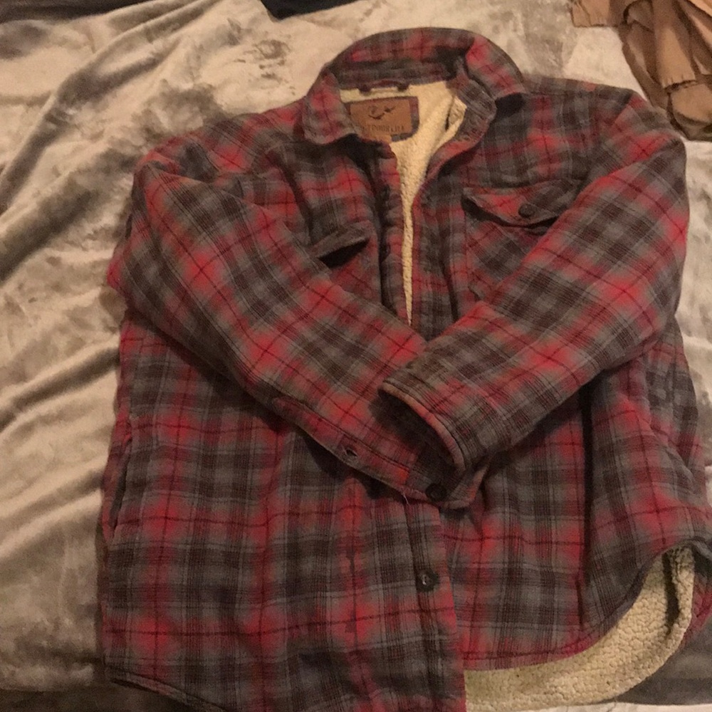 Men’s large Outdoor Life lined button up